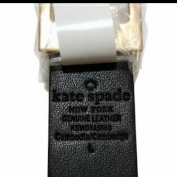 NEW! Kate Spade New York Leather Reversible Belt with Spade Buckle Sz XLarge NWT - Picture 7 of 9